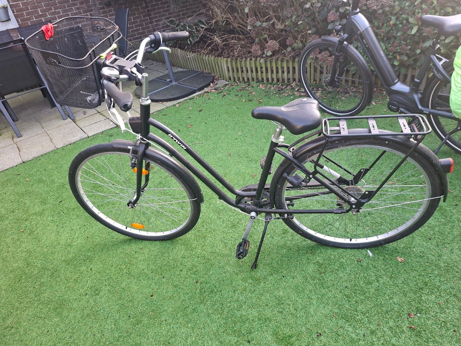 dames fiets, Ophalen