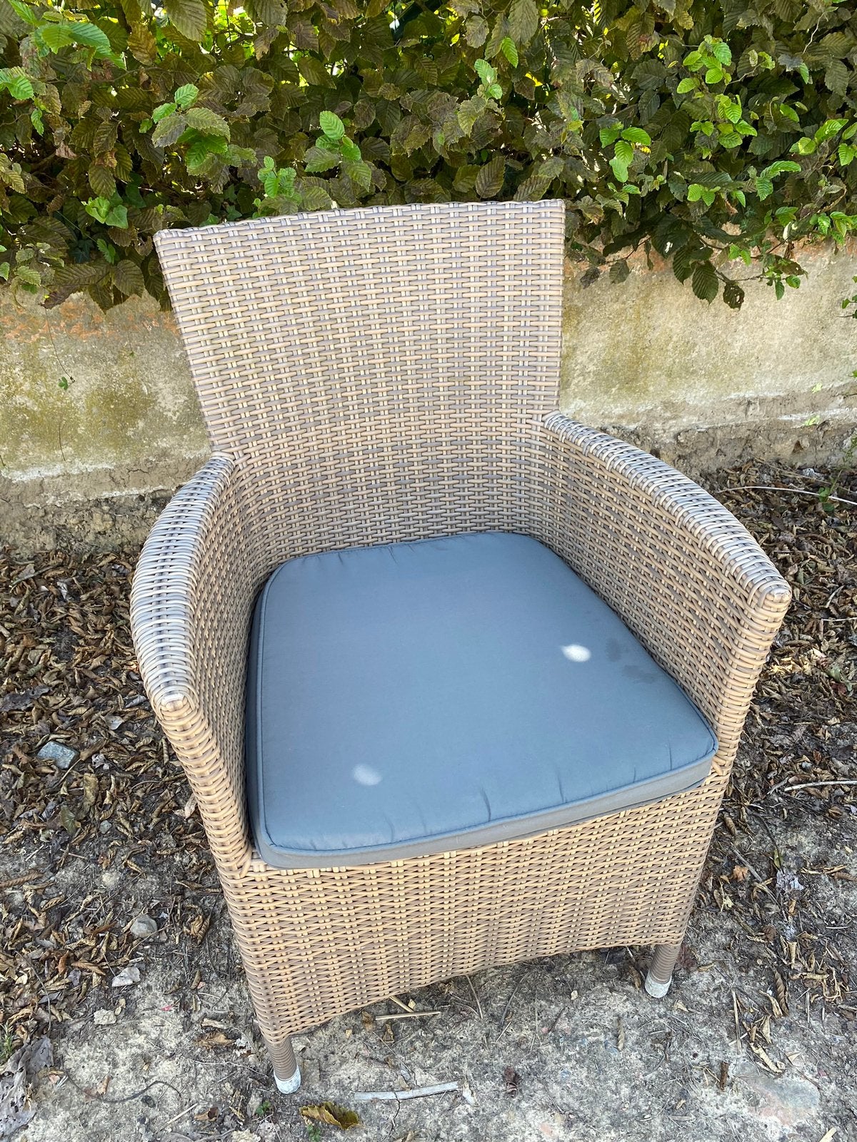 6 Stijlvolle gevlochten tuinstoelen “castle line”, Enlèvement, Utilisé