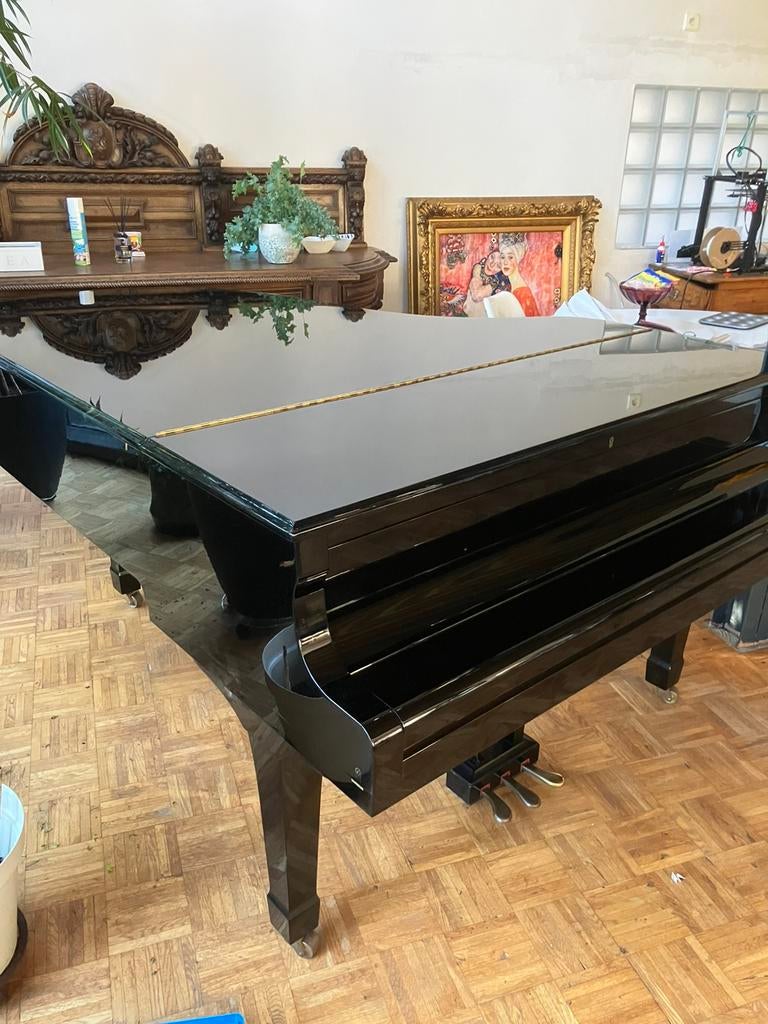 Yamaha C5 1981, Muziek en Instrumenten, Piano's, Ophalen, Zo goed als nieuw, Zwart, Hoogglans