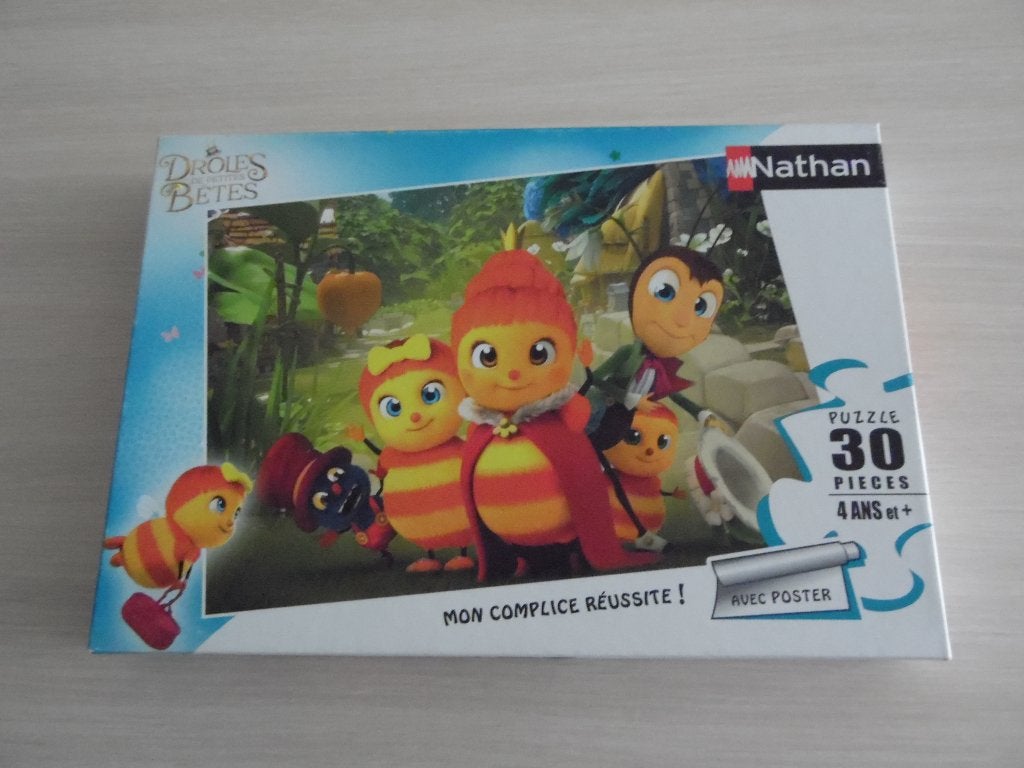 PUZZLE DRÔLE DE BÊTES   30 PIÈCES   NATHAN, Enlèvement ou Envoi, 10 à 50 pièces, Comme neuf, 2 à 4 ans
