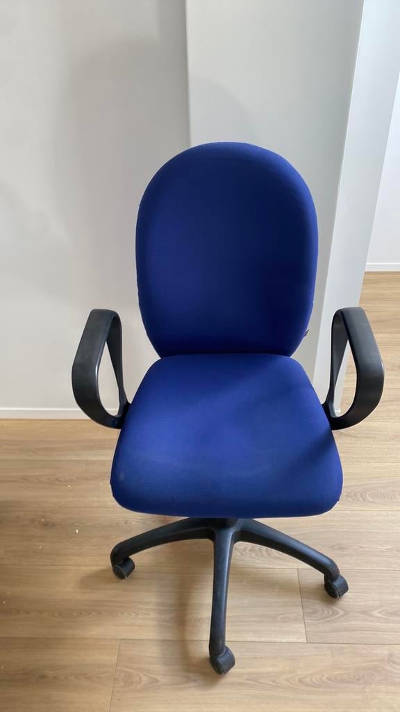 Bureaustoel, Ophalen, Gebruikt, Blauw, Bureaustoel