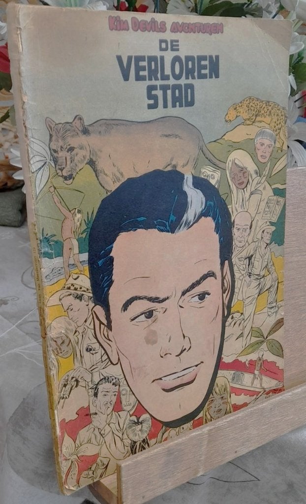 Kim devil nr 1 de Verloren stad 1955, Gelezen, Eén stripboek, Charlier Forton, Ophalen of Verzenden