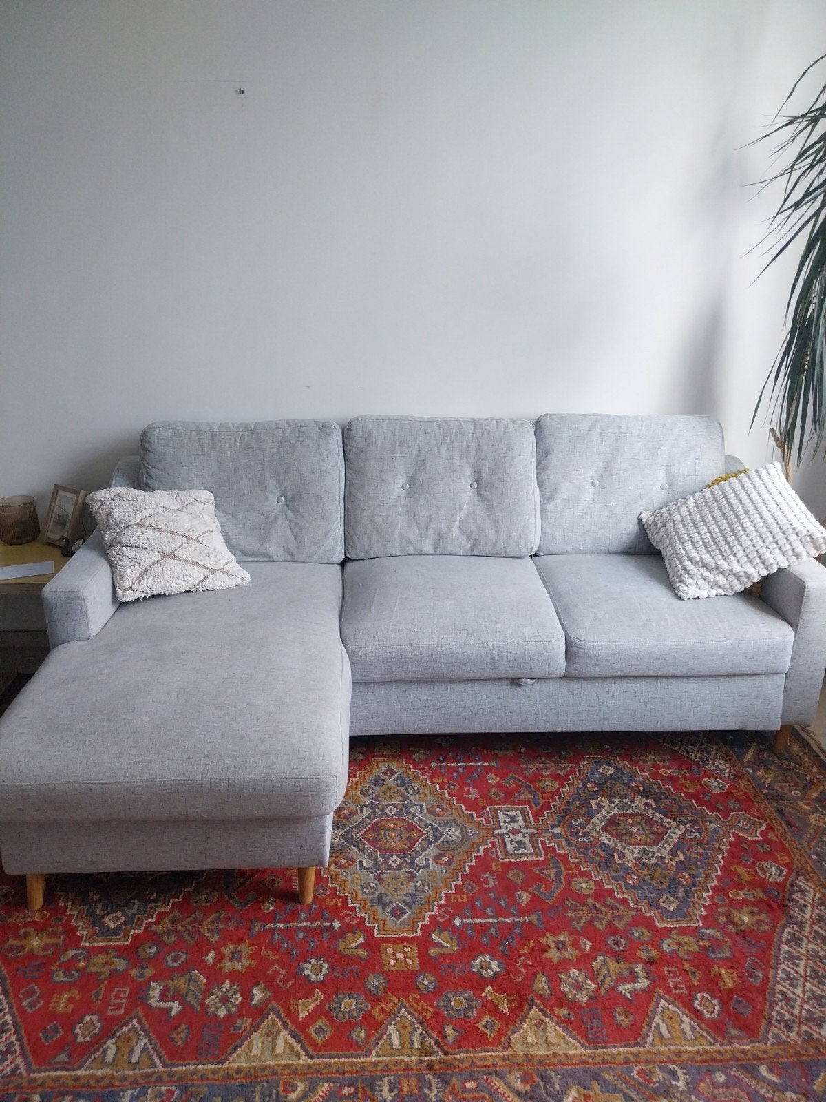 Hoekzetel met chaise longue - gratis, Ophalen, Gebruikt, Stof