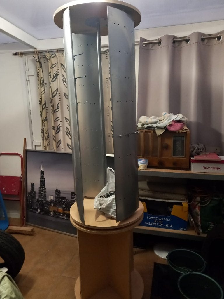 Draaibare toren om in winkel te zetten, Ophalen
