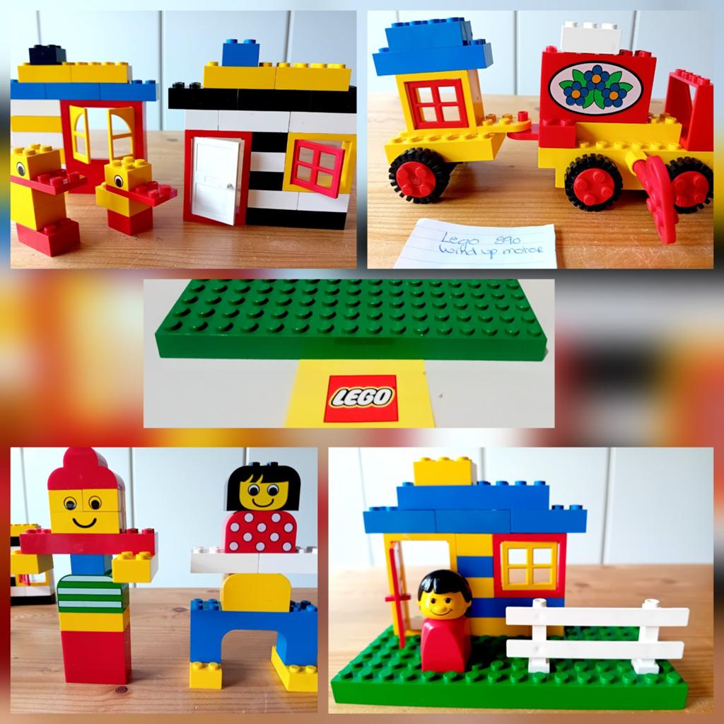 Lego Basic met win- up motor 890., Enlèvement, Lego
