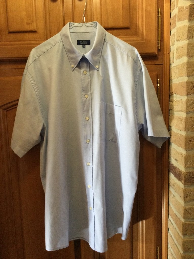 Chemise homme, Tour de cou 43/44 (XL), Porté, Bleu, Texbasic