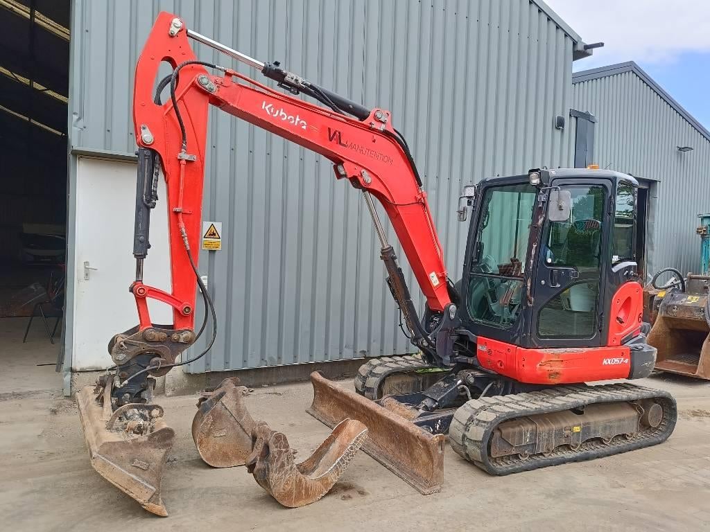Kubota KX 057-4 5,7 ton mini graver midi excavator bagger, Zakelijke goederen, Machines en Bouw | Kranen en Graafmachines, Graafmachine
