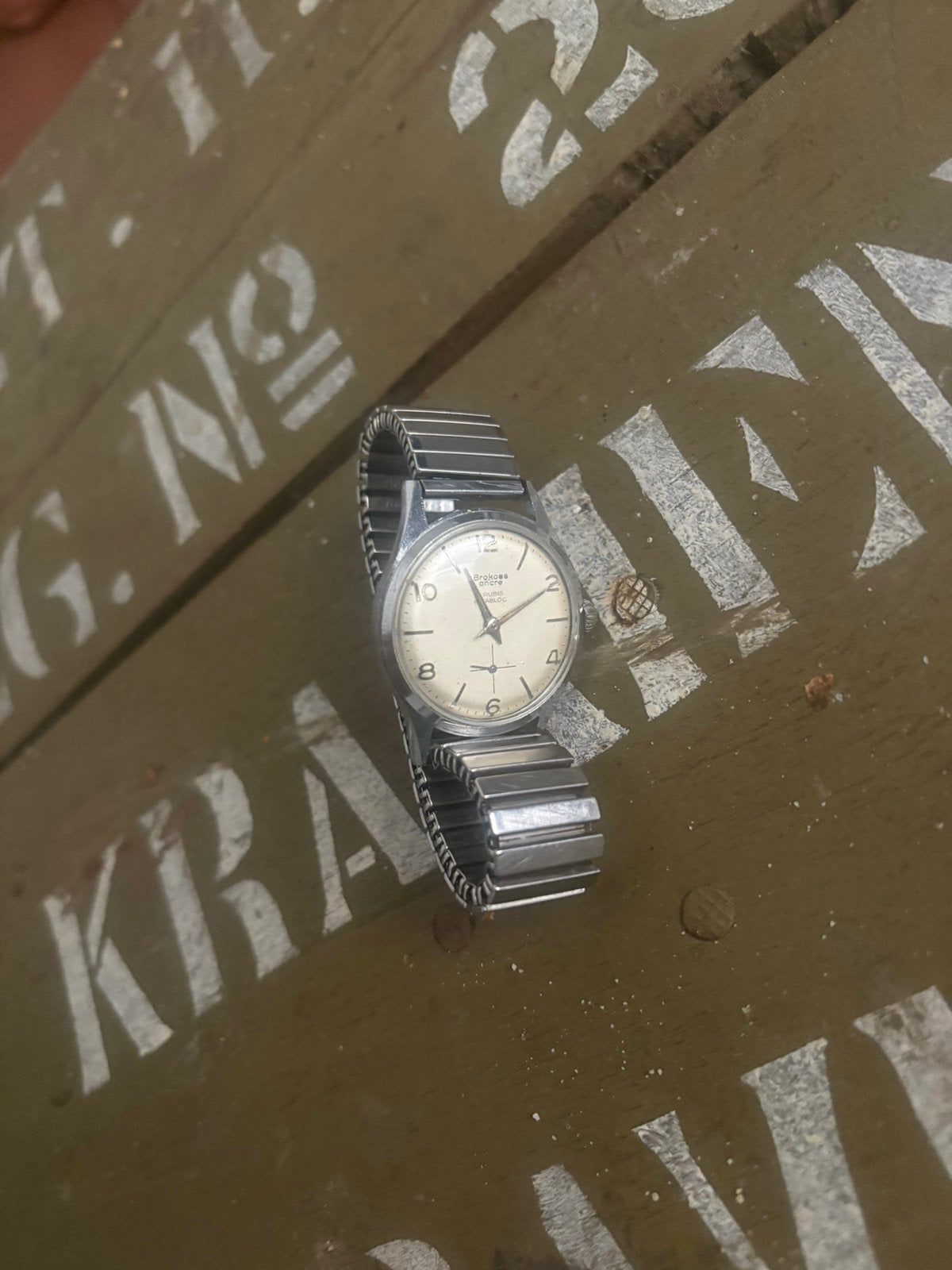 Montre Ancre Brooss vintage, Bijoux, Sacs & Beauté, Montres | Anciennes | Antiquités, Enlèvement ou Envoi