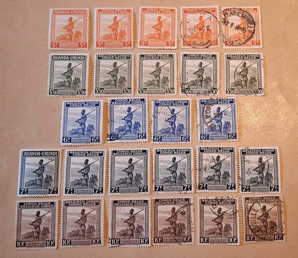 Timbres rares Belgique Congo Belge 12, Envoi
