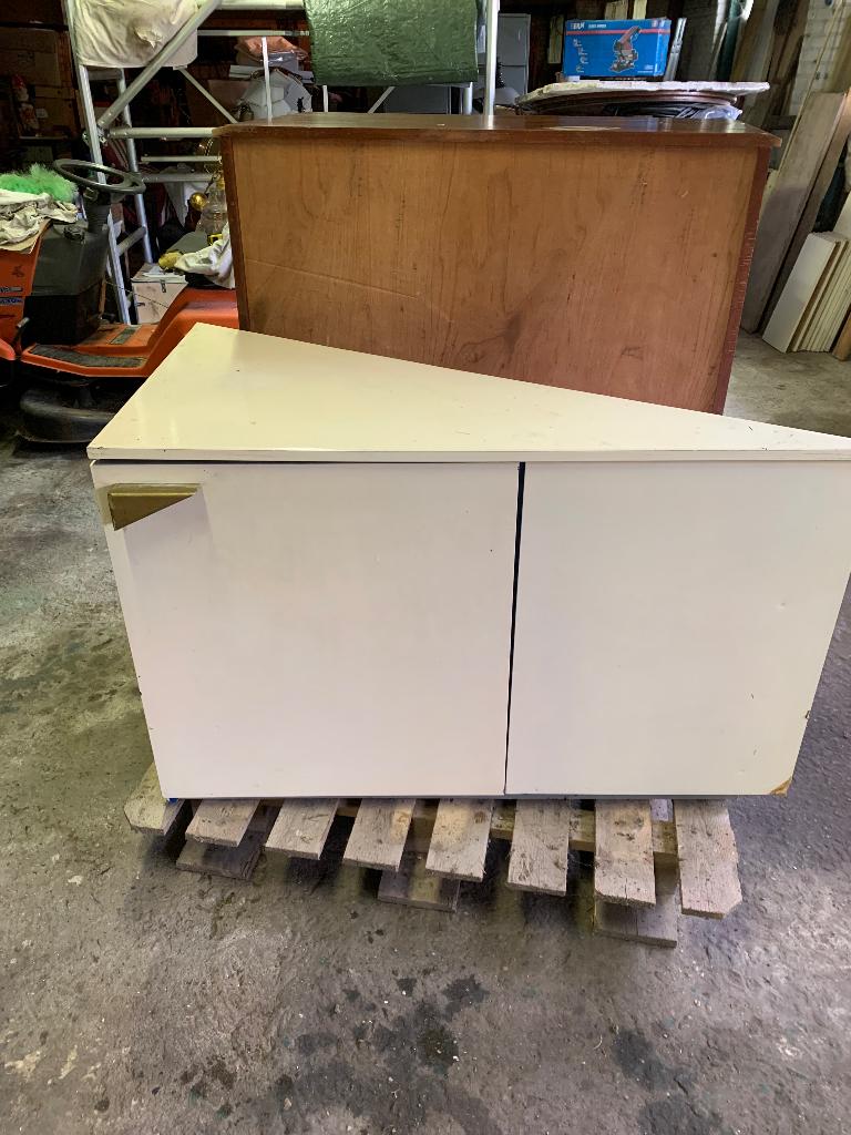 Hoekkast, Huis en Inrichting, Kasten | Vitrinekasten, Ophalen, Gebruikt, 100 tot 150 cm, Minder dan 100 cm
