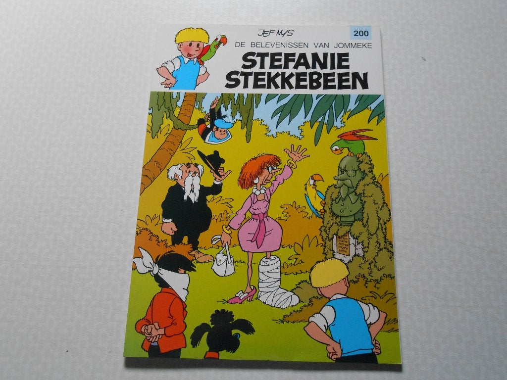 Jommeke 200 Stefanie Stekkebeen 1998 1 ste druk. Met bijlage, Neuf, Enlèvement ou Envoi, Une BD, Jef Nys.