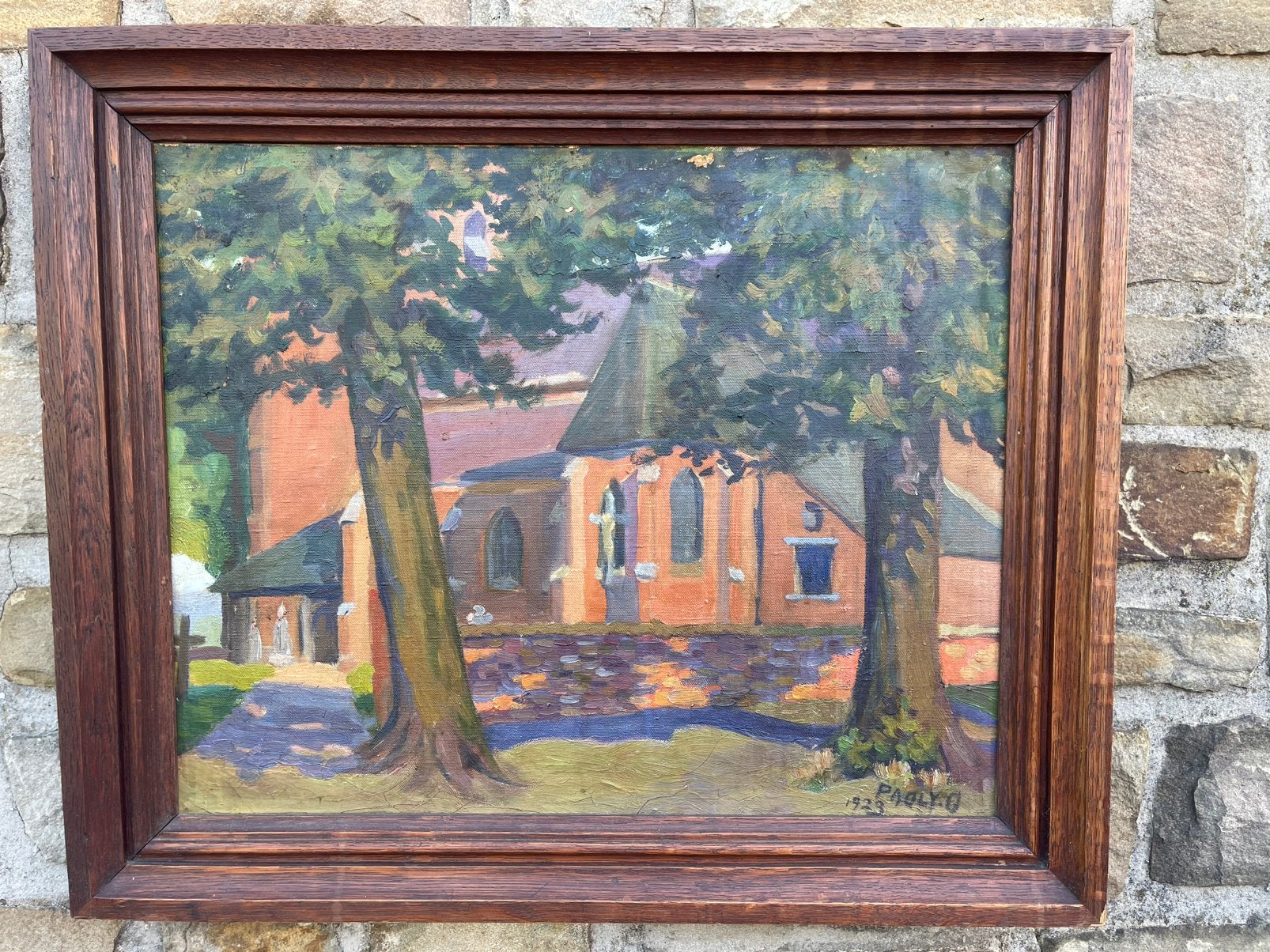 Peinture a l’huile Pauly Georges ( 1923 ), Enlèvement