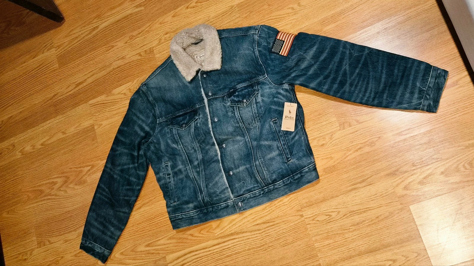 Veste en jean Ralph Lauren, Enlèvement ou Envoi, Neuf, Taille 52/54 (L), Polo Ralph Lauren