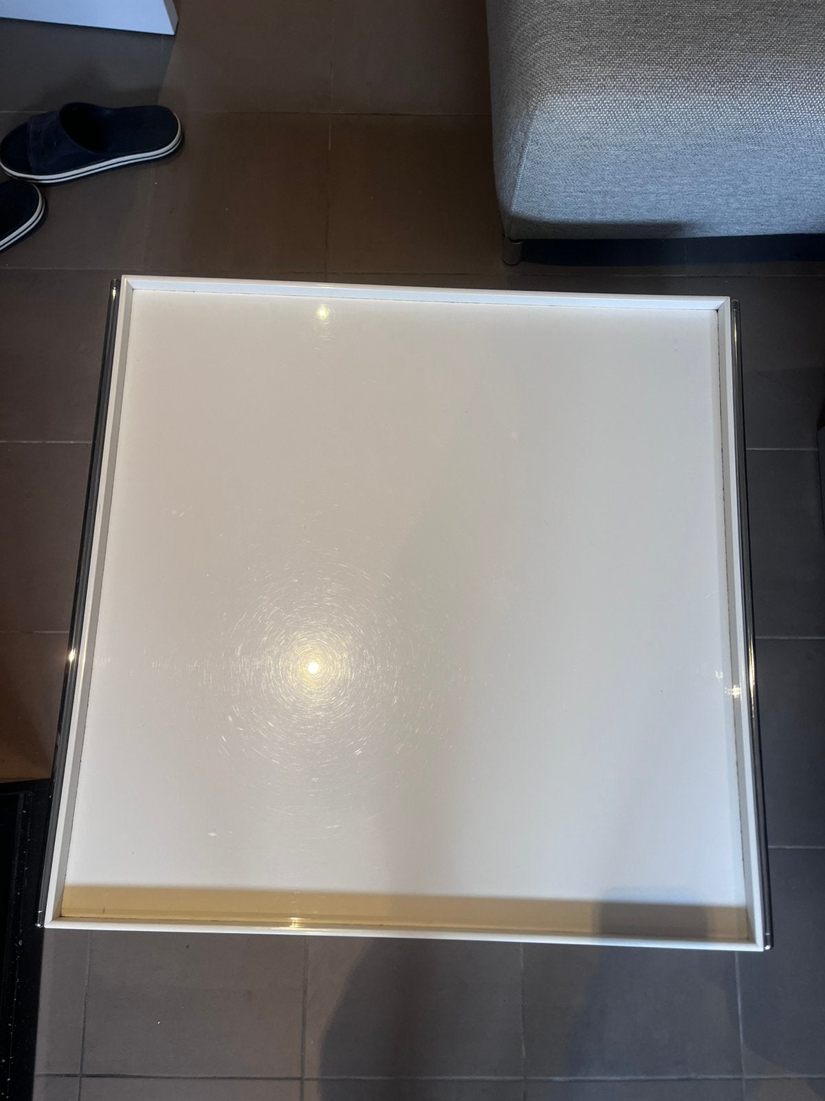 Kartell salontafel wit, Huis en Inrichting, Ophalen, 50 tot 100 cm, Vierkant, 50 tot 100 cm
