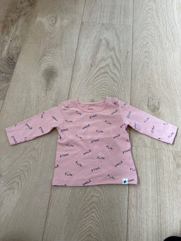 Blouse JBC rose a inscriptions, Neuf, Enlèvement ou Envoi, JBC, Chemisette ou Manches longues
