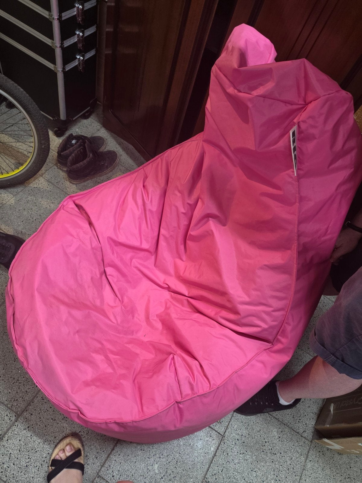 Roze zitzak, Huis en Inrichting, Zitzakken, Ophalen, Roze, Zitzak