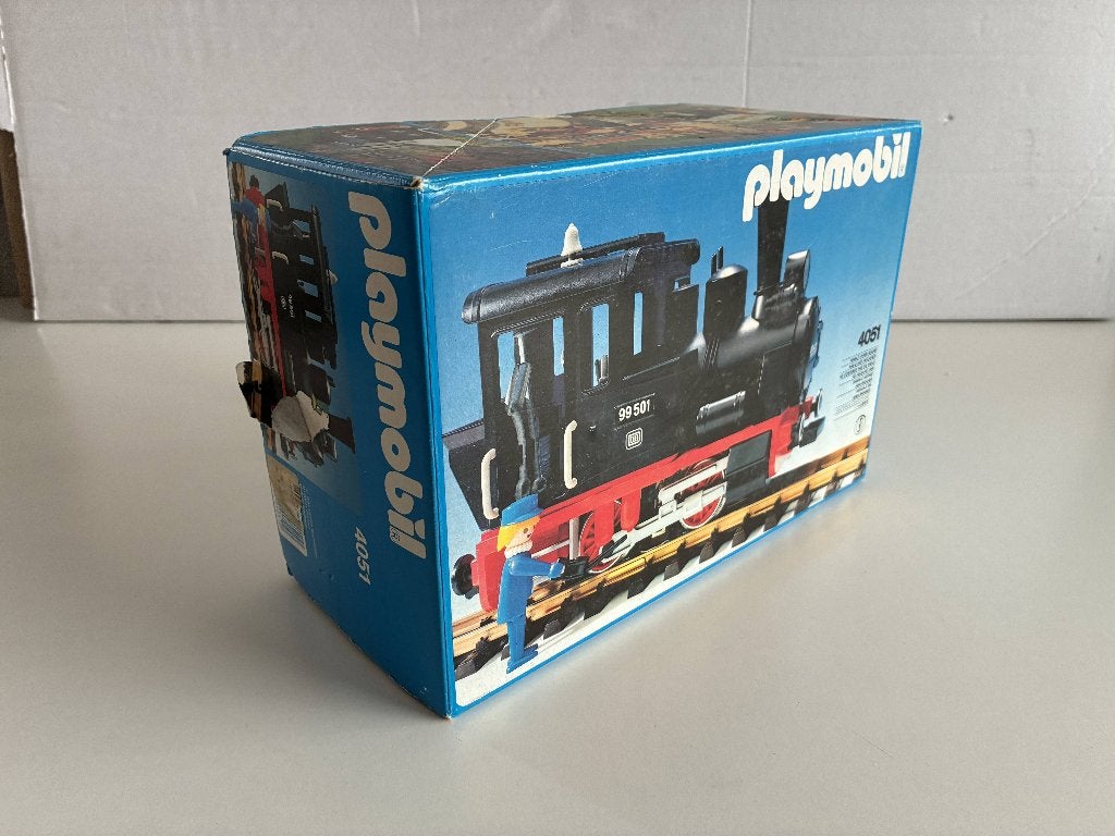 Playmobil 4051 Stoomlocomotief - LGB trein met doos - Lot D0, Kinderen en Baby's, Gebruikt, Complete set, Voertuig, Ophalen of Verzenden
