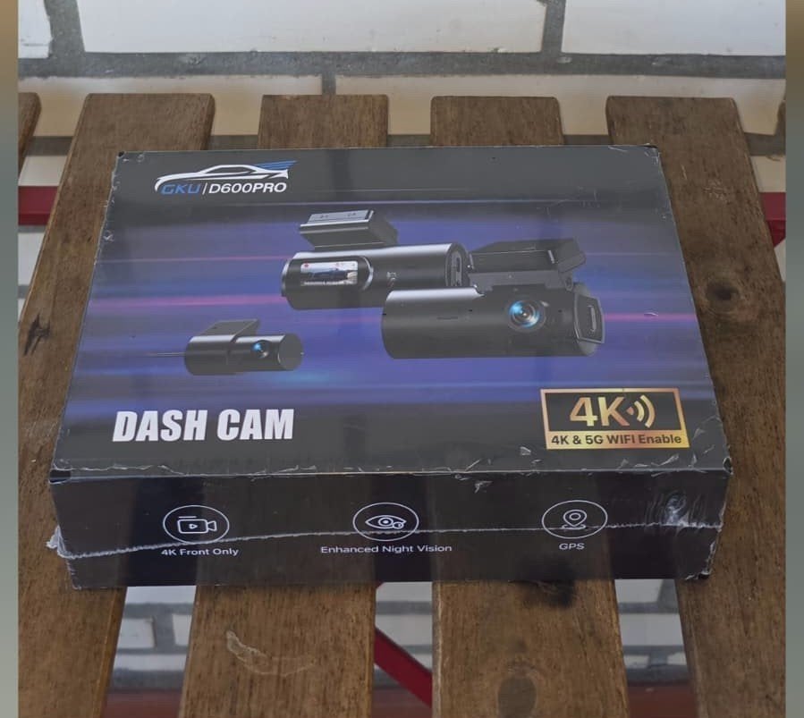 Dash cam 4K, 5G/WiFi GKU D600 PRO Nieuw nooit gebruikt.., Ophalen of Verzenden, Nieuw