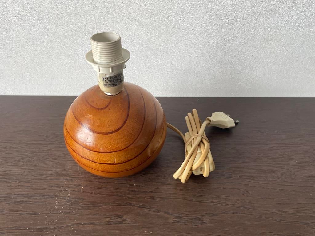 Vintage lampje in hout, Antiek en Kunst, Ophalen