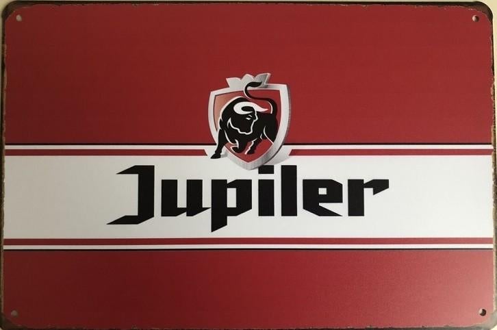 Panneau publicitaire Jupiler Beer en métal au look vintage, Enlèvement ou Envoi, Neuf, Panneau, Plaque ou Plaquette publicitaire