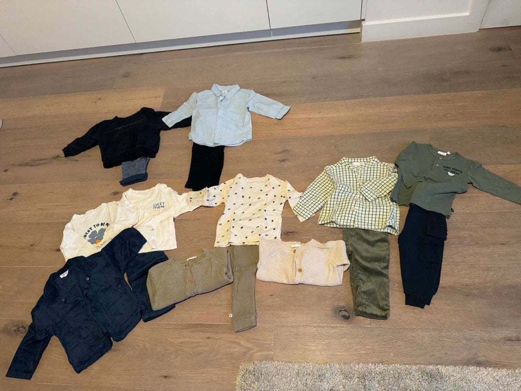 Heel verzorgd en compleet kledingpakket MAAT 74 JONGEN, Ophalen, Zo goed als nieuw, Maat 74