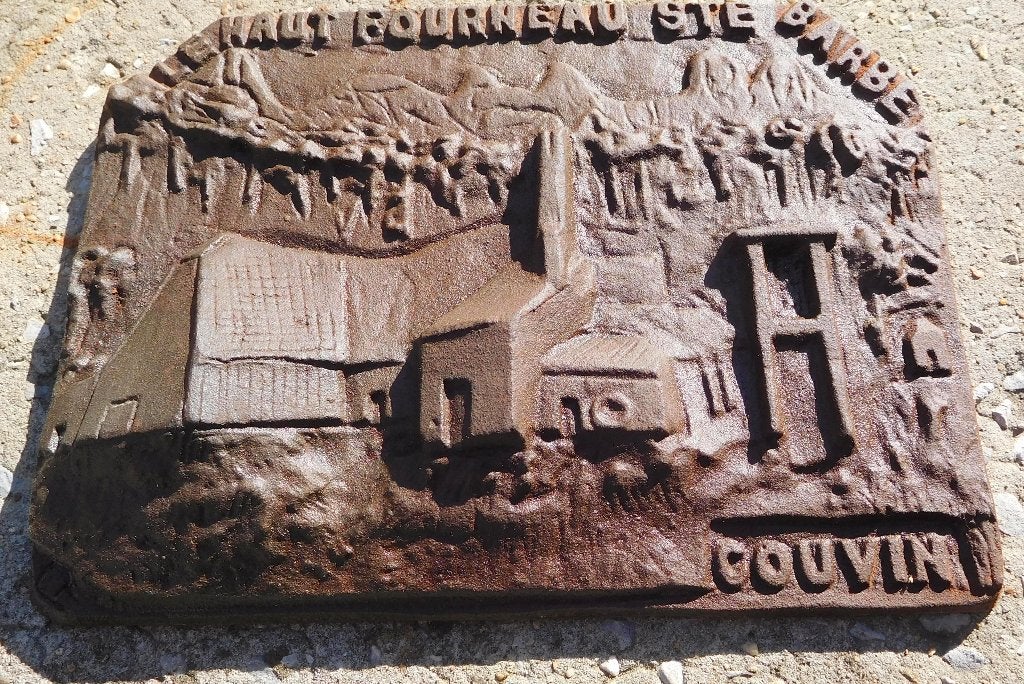 Plaque en fonte HF Sainte Barbe Couvin, Antiquités & Art, Enlèvement