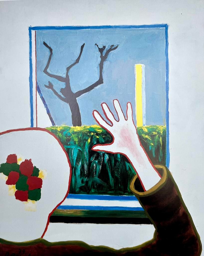 Roger Raveel - Grote prent - 66x50 cm + kader - Nieuwstaat, Ophalen of Verzenden