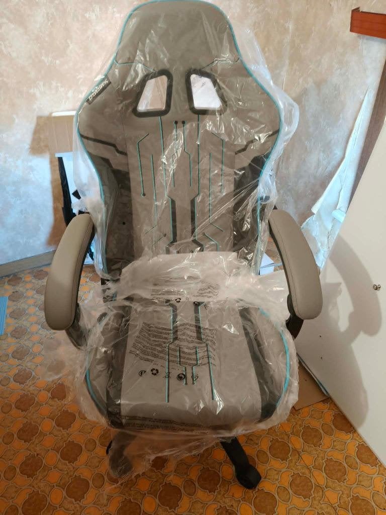Nieuw Gaming stoel Dowinx leder LS-66D87 Grijs, Ophalen, Nieuw, Grijs, Gaming bureaustoel