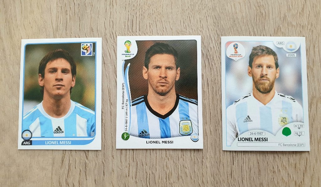 Lionel Messi Panini plaatjes, Verzamelen, Verzenden, Zo goed als nieuw