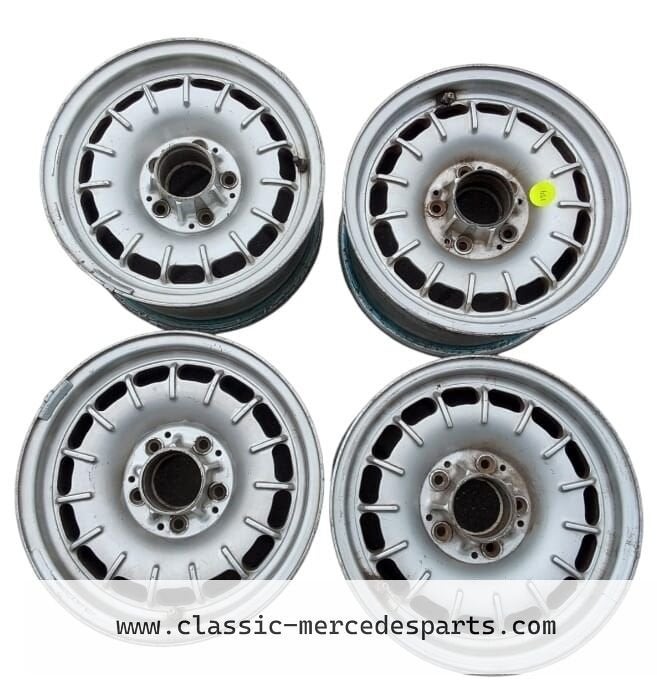 Kroonkurkvelgen / Barockvelgen 6.5J x 14 Inch Mercedes w126, Gebruikt, -, Ophalen of Verzenden, -