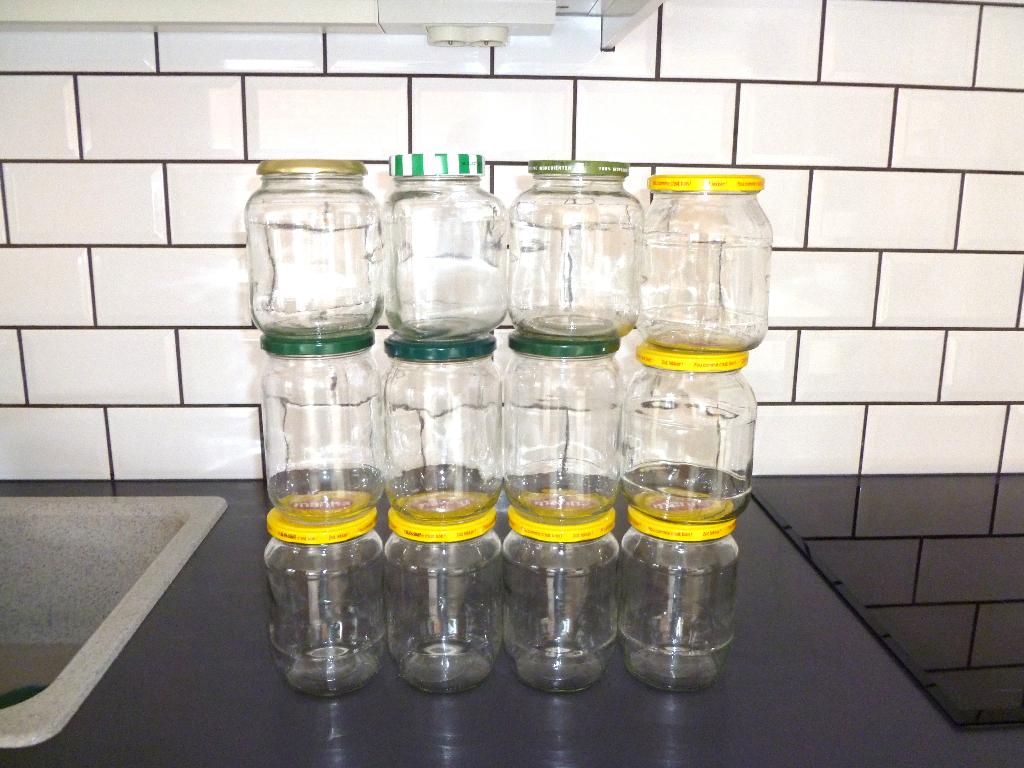 12 Grands bocaux de 700 720 gr pour conserver,steriliser, Maison & Meubles, Uni, Comme neuf, Verre, Enlèvement