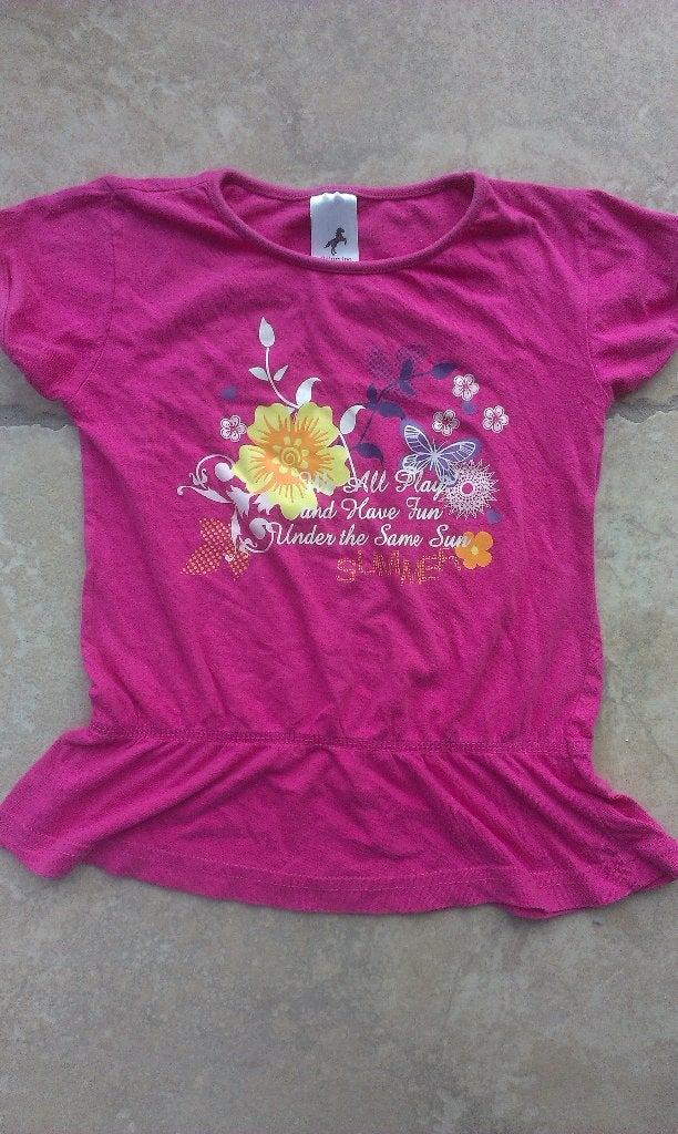 Fuchsia roze bloesje mt 110, Enfants & Bébés, Vêtements enfant | Taille 110, Enlèvement ou Envoi, Chemise ou À manches longues