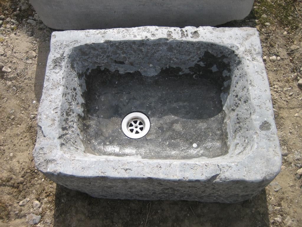 mooie geleefde diepe oude arduinen pompbak,gootsteen, Antiek en Kunst, Ophalen
