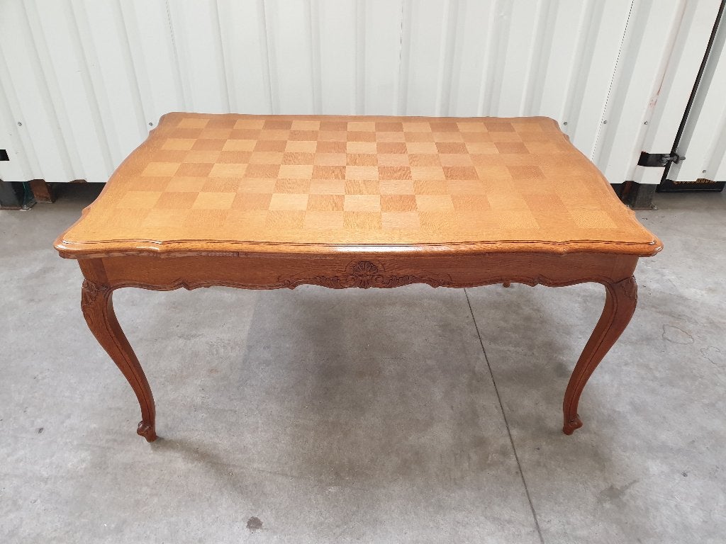 Louis XV Stijl eettafel. Het kan geleverd worden., Maison & Meubles, Tables | Tables à manger, Enlèvement, Utilisé, 50 à 100 cm