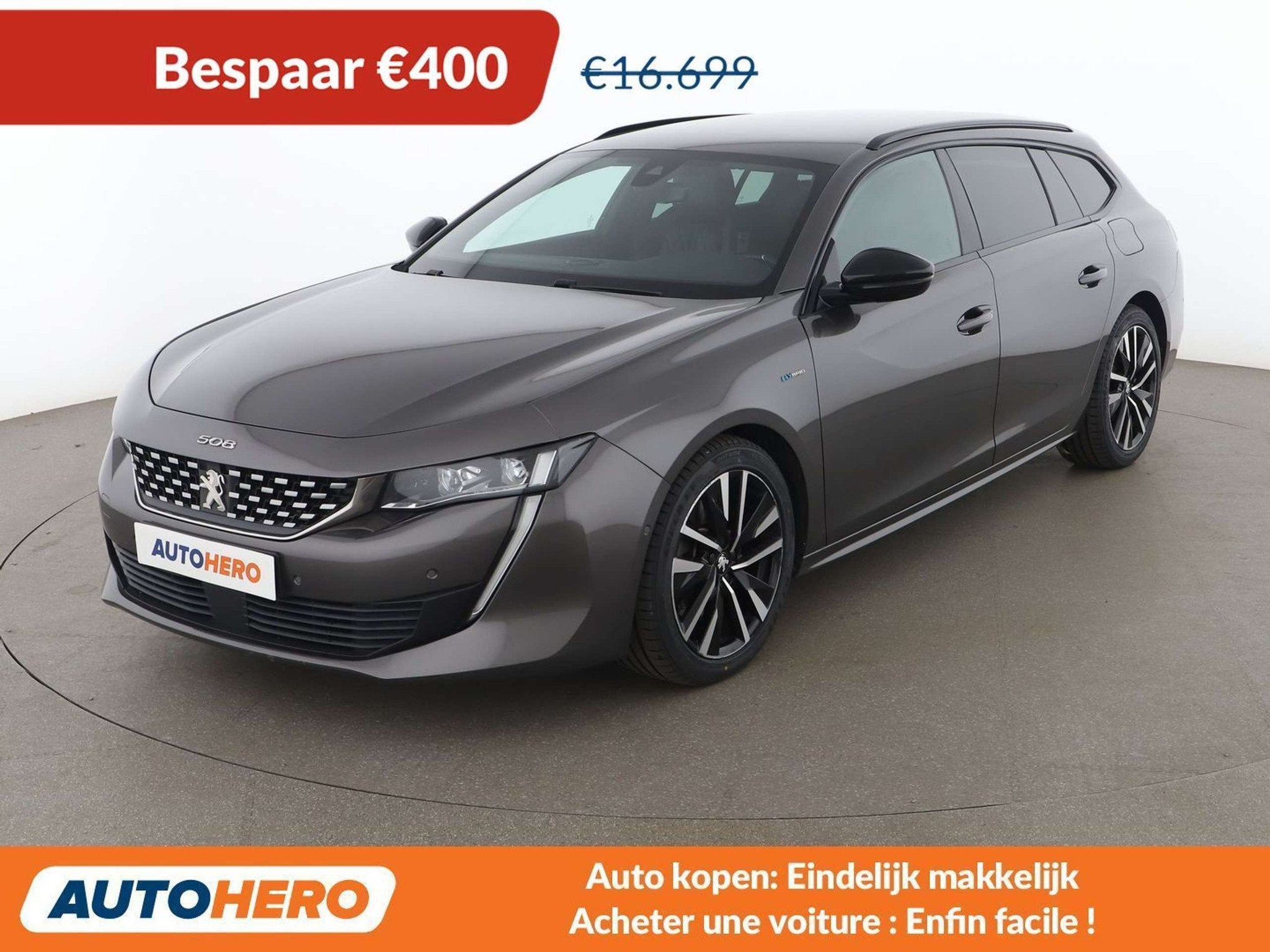 Peugeot 508 1.6 Hybrid 225 GT (année de construction 2021), Argent ou Gris, Achat, Euro 6, 1820 kg