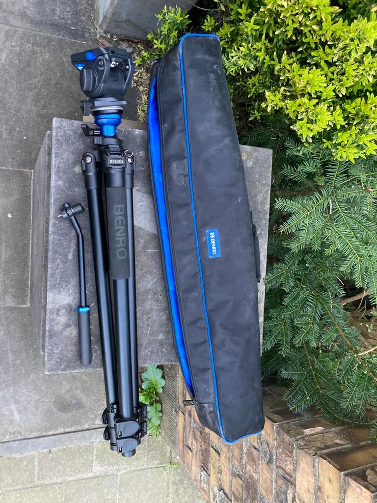 BENRO A3573F video statief, TV, Hi-fi & Vidéo, Photo | Trépieds & Rotules, Enlèvement, Utilisé, 175 cm ou plus, Rotule