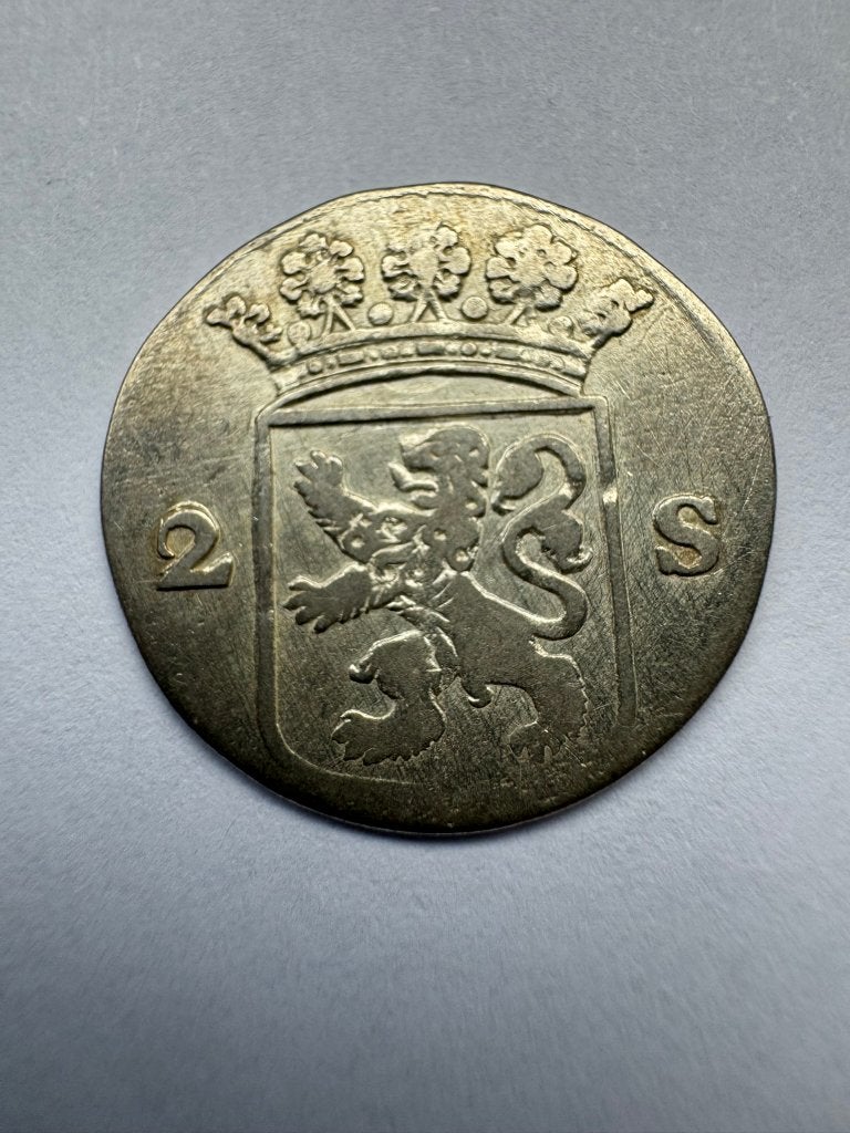 Nederland - 2 stuivers 1753 (Hollandia), Vóór koninkrijk, Zilver, Losse munt, Overige waardes