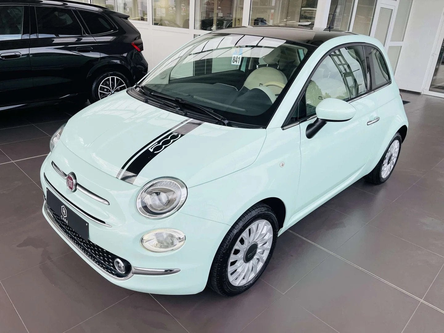 Fiat 500 1.2i * GARANTIE + TOIT PANO + CLIM * (bj 2017), 4 zetels, Stof, Gebruikt, 4 cilinders
