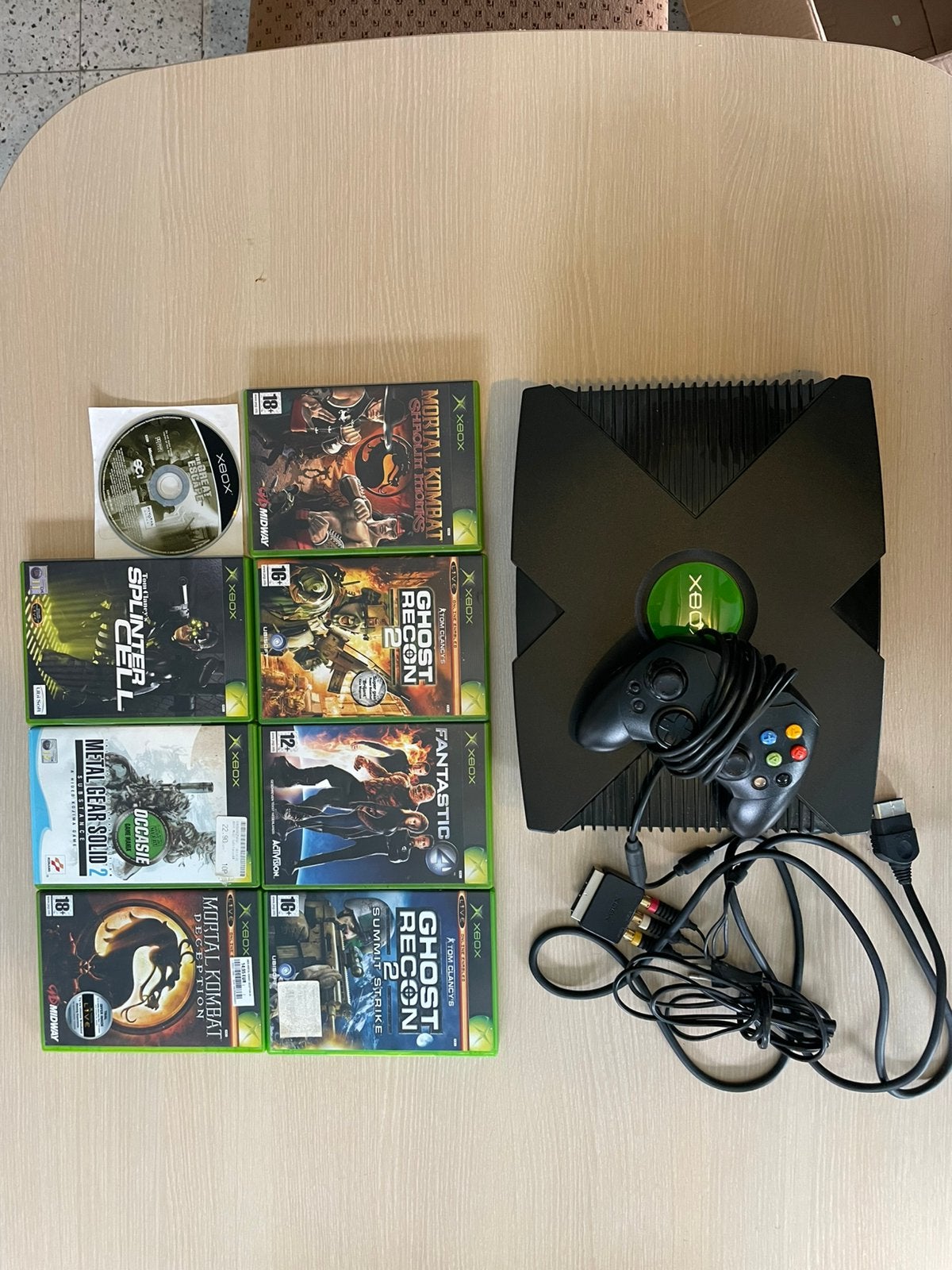 Xbox Original set, Consoles de jeu & Jeux vidéo, Consoles de jeu | Xbox Original, Enlèvement ou Envoi, Utilisé, Avec 1 manette