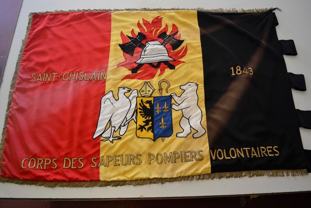 Vaandel vlag Drapeau Brandweer Sapeurs Pompiers, Enlèvement ou Envoi, Comme neuf