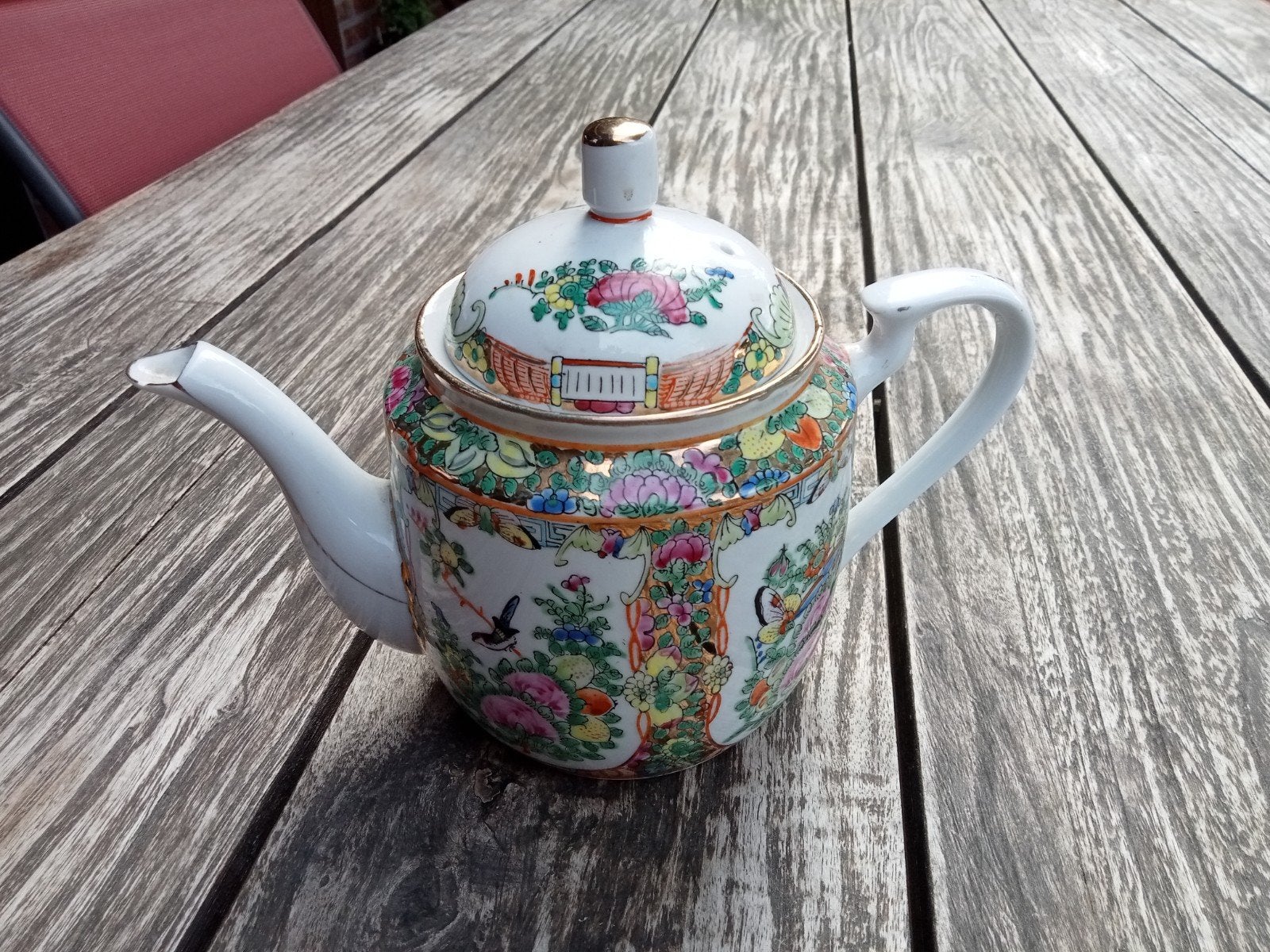 Théière porcelaine Canton, Enlèvement ou Envoi