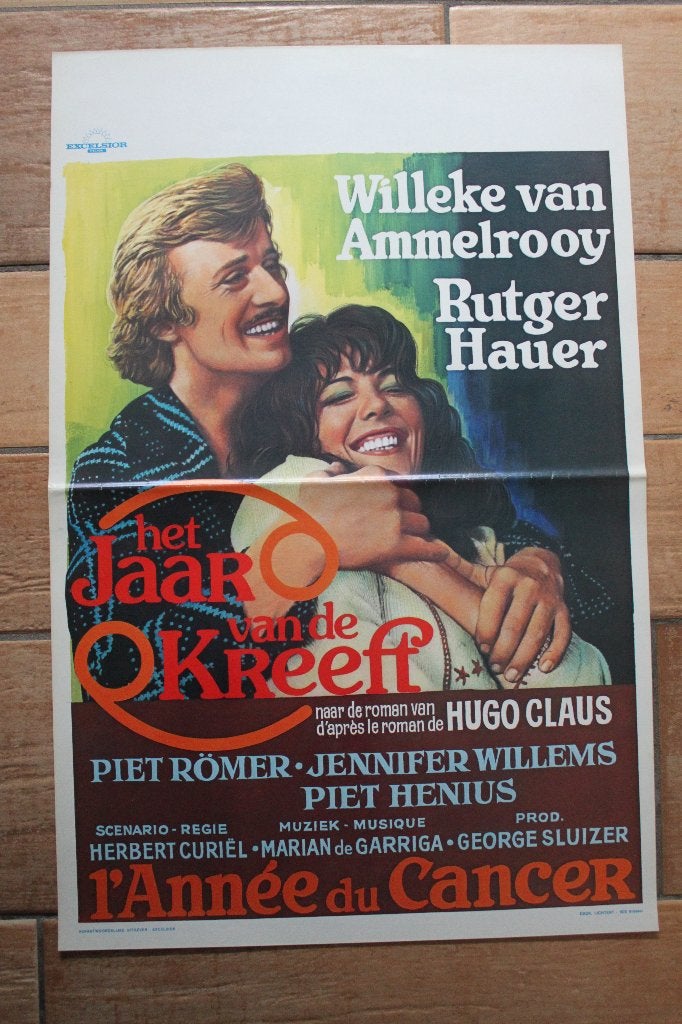 filmaffiche Rutger Hauer het jaar van de kreeft filmposter, Collections, Posters & Affiches, Enlèvement ou Envoi, Rectangulaire vertical