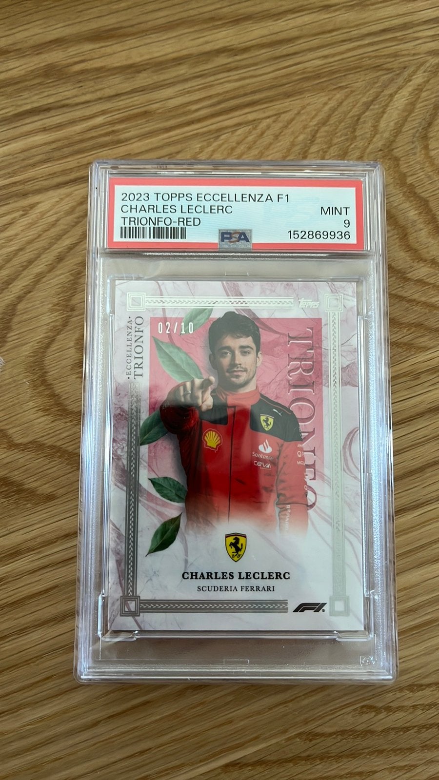 F1 topps eccellenza red /10 charles leclerq, Enlèvement ou Envoi, Comme neuf
