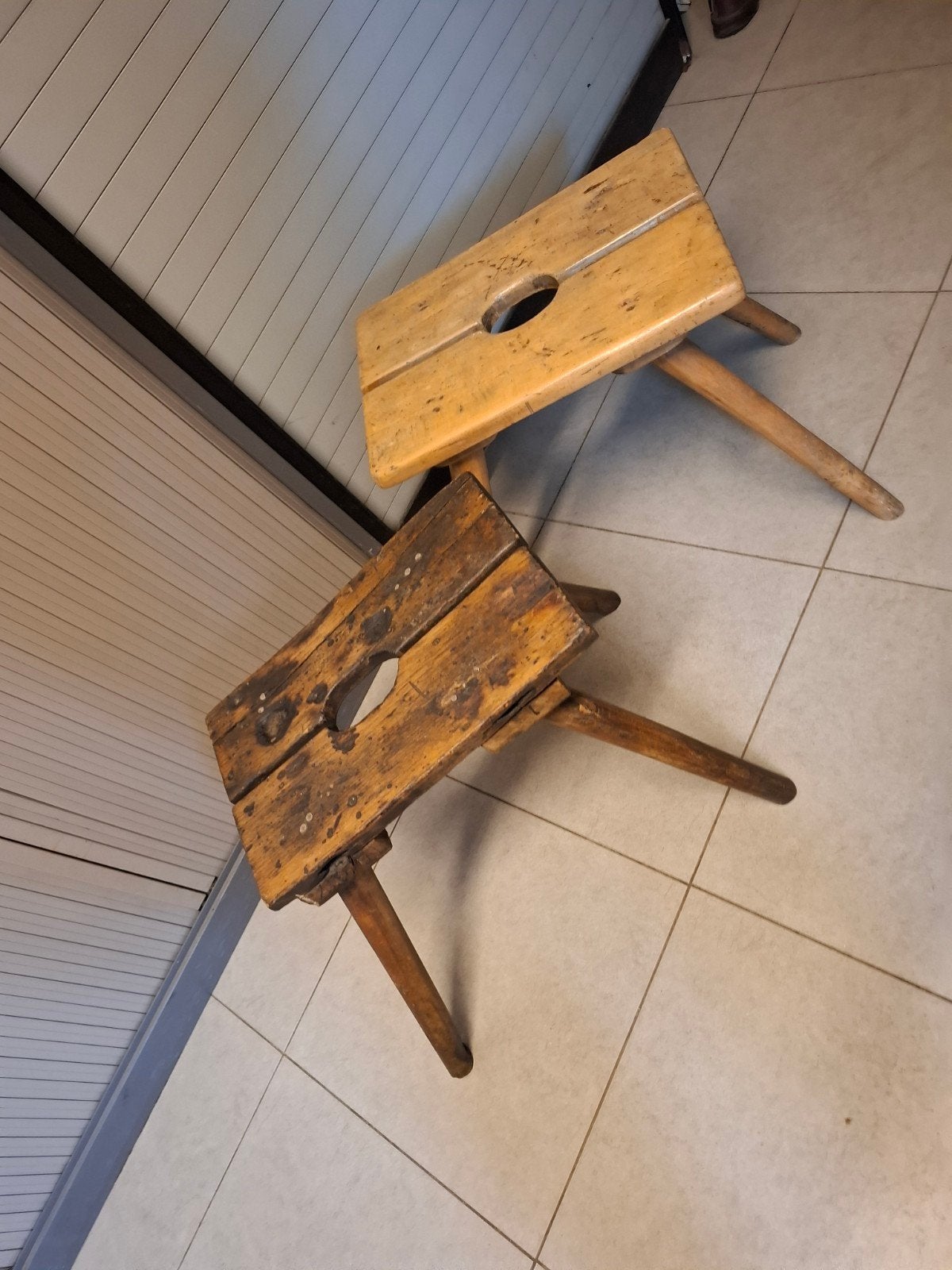 2 bunker stoelen...wo2, Ophalen