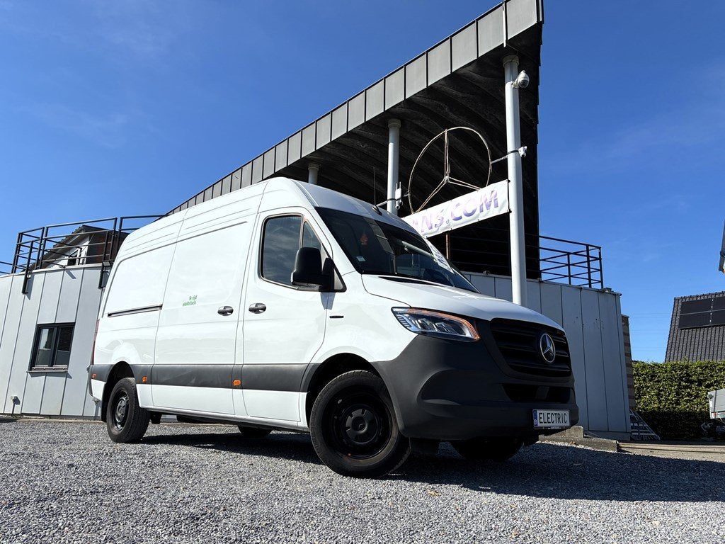 Mercedes-Benz Sprinter 38000€+BTW / LED / Leder / * 81 kWh, Auto's, Mercedes-Benz, Automaat, Monovolume, Zwart, 5 deurs