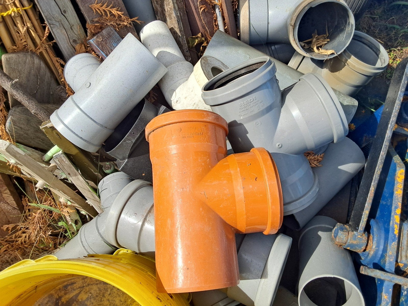 afvoer buizen bochten meeste van 125 mm, Doe-het-zelf en Bouw, Ophalen, PVC, Afvoer