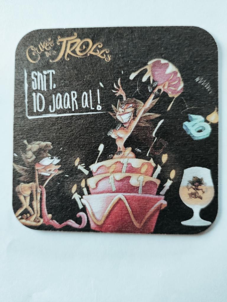 Bierviltje Cuvée des trolls R/V, Verzamelen, Ophalen of Verzenden, Zo goed als nieuw, Viltje(s), Overige merken