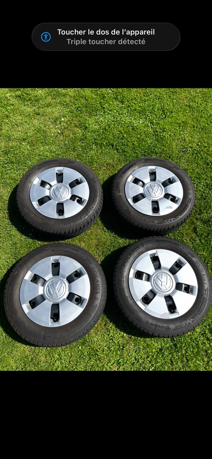 Pack Roues Hiver 14" VW Up / Citigo / Mii (+ Enjoliveurs), 14 pouces, Pneus et Jantes, Pneus hiver, Enlèvement