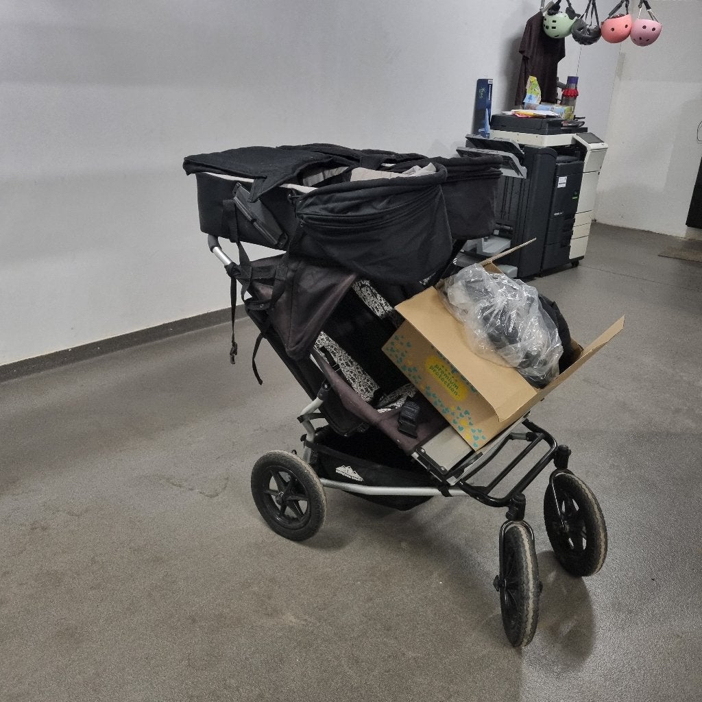 Urban Jungle Designer tweelingkinderwagen, Ophalen, Gebruikt, Overige merken, Zonnekap