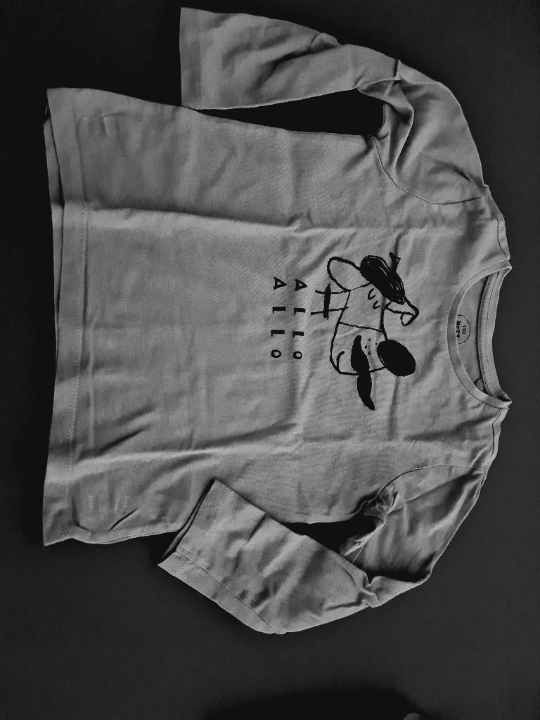groene polo, pull, trui, longsleef, Allo Allo, Besties, 110, Enfants & Bébés, Vêtements enfant | Taille 110, Enlèvement, Comme neuf